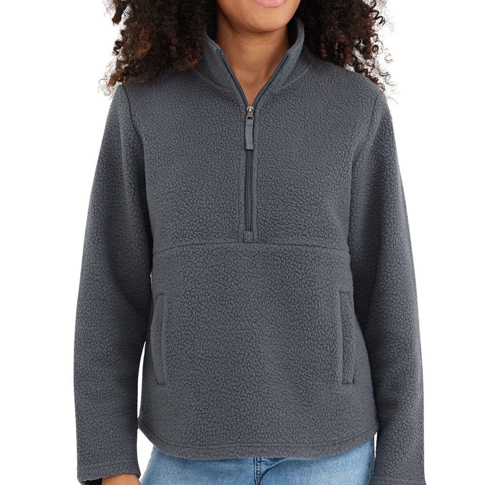 Women's Bamboo Sherpa Fleece Half Zip